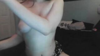 white girl enjoying with her black bf