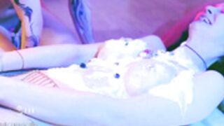 milana as a food, gurls got creative, kudos 2 them