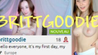BRITTGOODIE 18Y FIRST DAY! VERY NICE TITS AND BODY