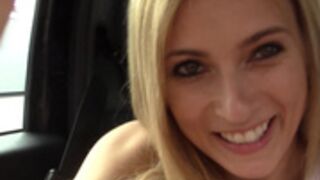 BOOBSPLAY Blondy Squirt in Car Teenager part.1