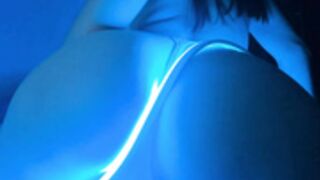 Two_Elsa blue light show