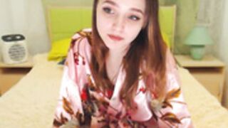 Sonia Ch petite girl vibrates her pussy