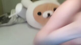 Stunner arabella masturbates pussy and asshole