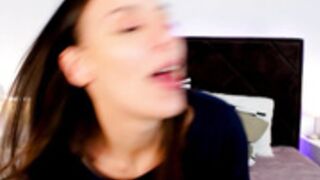 Lina Brooks suck dildo really good