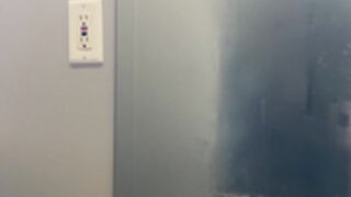 Lyric Yung steamy bathroom mirror