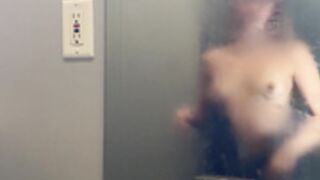 Lyric Yung steamy bathroom mirror