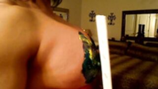 Laurie steele pec bouncing paint