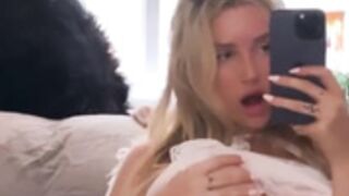 Smoke show blonde masturbates