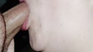 Amateur blowjob gagging
