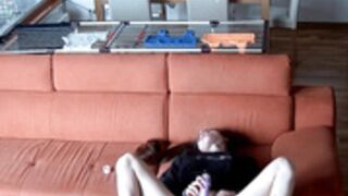 Olimpia orgasms by fucking her pussy and asshole