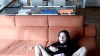 Olimpia orgasms by fucking her pussy and asshole
