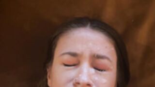 Unloaded on Sydney’s slutty face