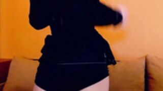 Erineys - Shaking Ass in Shorts Bending Over