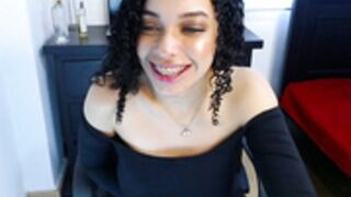 Mollyy Bloom blue eyes ebony