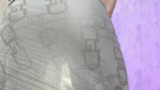 Elli_harmon in a see through sheet