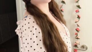 testing her new tits
