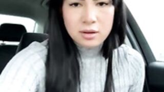 clairewntr fucks gear shift on cam