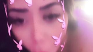 Michelle Báez dildo blowjob