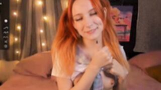 horny berrryjelly riding on dildo