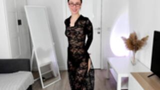 Elannand transparent dress.