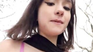 PetiteAbbyyX squirt outdoors