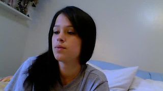 Natasha Sky strips and masturbates