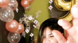 MissMasie 9 year camiversary dildo BJ