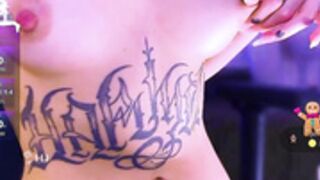 Bast3t biggest tummy tattoo