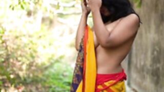 Indian slut public stripping