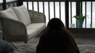 blowjob and cum on ass in leggins