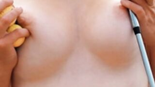 Grace Charis Topless Golf