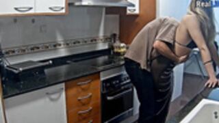 guest tries to excite Massimo and rubs against his cock