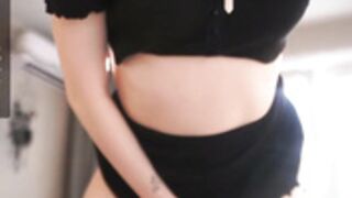 Oki_dokie eye contact finger licking tease