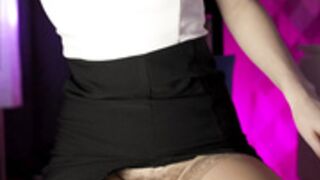 HelloHodge in tan stockings 8/4/2024
