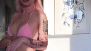 alexaonline pink bikini strip