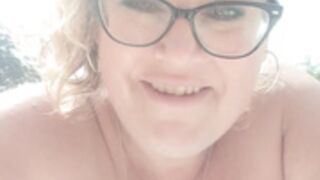 PAWG Lily in the pool
