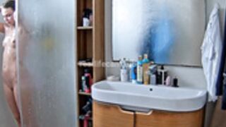 Selene is taking a shower, body is perfect