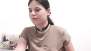 Tomboy teases and lifts her shirt