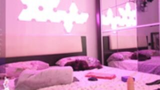 Kimmie_ dildo riding and sucking