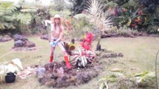 kaileeshy  2020_05_12  topless gardening in Hawaii