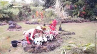 kaileeshy  2020_05_12  topless gardening in Hawaii