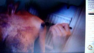 Sunhiee Painting her nake body