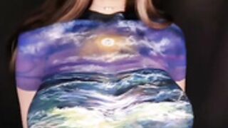 Mizzy ocean bodypaint