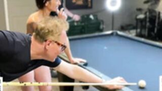 bribin5000 two couples showing boobs and playing pool
