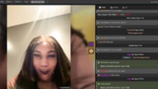 nessa twerk and squirt in public bathroom