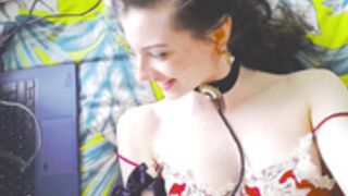 Viola__ topless in public