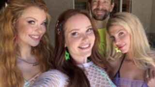 JackAndJill 4some Redhead Duo Chloe & Elly Cum Show