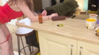 Hayley-x-x - Fucked over the kitchen Counter