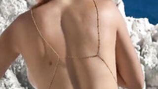 Cecilia Rose - Outdoor Oiled Up Striptease