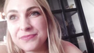 SisWet19 takes a BIG Dildo inside